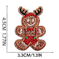 Miniatyrbild 5 av 5: Jul Applikationer att Sy på för Jeans Kläder DIY Gåva, Jul Broderade Stryk på Applikationer Jul Applikationer Style 18