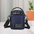 Miniatyrbild 2 av 5: Axelväska för män Justerbar rem Lätt satchel Nylon Trendig midjeväska Crossbody-väska för shopping Utomhussport (Mörkblå) Dark Blue