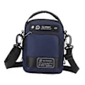 Miniatyrbild 1 av 5: Axelväska för män Justerbar rem Lätt satchel Nylon Trendig midjeväska Crossbody-väska för shopping Utomhussport (Mörkblå) Dark Blue