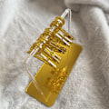 Miniatyrbillede 2 af 5: Guld, akryl øreringsstativ, bøjleformet smykkeudstillingsstativ, p
