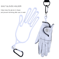 Miniatyrbillede 4 af 4: 2-delt golfhandskesholder, golfhandskesupport, hvid golfhandskesupport