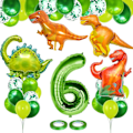 Miniatyrbillede 1 af 5: 4 års fødselsdag Dino-balloner, 100 cm kæmpe talballon 4, Bi