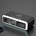 Miniatyrbillede 2 af 5: 3 I 1 Digital LED Bord Vækkeur Termometer 15W Trådløs Oplader Med Trådløs
