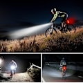Miniatyrbillede 3 af 4: Cykellys MTB Cykler USB Genopladelig For- og Baglygte Ultra