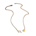 Miniatyrbillede 1 af 5: Elegant 3 Hjerte Vedhæng Choker Kærligheds Charm Halskæde Rustfrit Stål Smykker til Særlige Lejligheder og Hverdagsbrug rosaguld rose gold