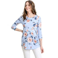 Miniatyrbillede 2 af 5: Peplum-bluse til gravide kvinder med frontplissé til graviditet