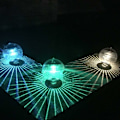 Miniatyrbillede 2 af 5: Solcelled Flydende Lys, Farveskiftende Magisk Bold Solcelledagslys