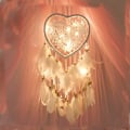 Miniatyrbillede 3 af 5: Pink Maiden Heart-Hangqiao Net Dream Catcher, Rattan, Hvid, Dia