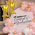 Miniatyrbilde 2 av 4: 5 stk. Trofé Gradueringsdekorasjoner Gratulerer Ballonger Gradueringsfestutstyr 5pcs