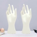 Miniatyrbillede 2 af 3: 2 stk. Kvindelig Mannequin Hånd Plastik Håndmodel Kreativ Ringholder Smykke Display Stativ (Hvid)
