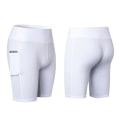 Miniatyrbild 1 av 5: Snabbtorkande yogashorts för kvinnor - Slim Fit för träning (sommar).L.Vit