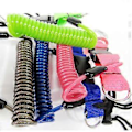Miniatyrbilde 4 av 5: Undervannsdykking Scuba Snappy Coil Kamera Lys Lommelykt Lanyard Klips Spenne Stropp Rosa