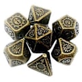 Miniatyrbillede 2 af 5: 7 stk./pakke Polyhedral Zinklegering til Drageskæl DnD RPG Brætspil Terninger (02) 2