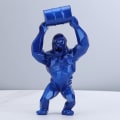 Miniatyrbillede 1 af 5: Gorilla Statue, King Kong Statue, Gorilla Dekoration, Stue