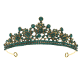 Miniatyrbillede 1 af 5: Dronningkrone Rhinestone Bryllupskroner Prinsesse Fødselsdag Krystal