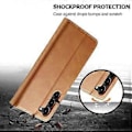 Miniatyrbillede 5 af 5: LC.IMEEKE Etui til Samsung Galaxy S24+ Kalveskindsstruktur Læder Stand Telefon Beskyttelsescover Style E