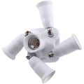 Miniatyrbilde 5 av 5: 5 i 1 E27-sokkelsplitteradapter
