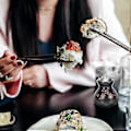 Miniatyrbilde 4 av 4: 2 stk. Keramiske tørriskopper Japansk Sashimi Dekor Kunstnerisk Konsept Byggemateriell