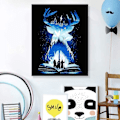 Miniatyrbild 3 av 5: (12x16in) 5D Diamantmålning Kits för Vuxna Hjort DIY Full Drill