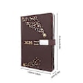 Miniatyrbillede 3 af 3: PU Daglig Planlægnings Notesbog: 2026 A5 Journal Månedlig Notesbog Agenda Organizer med Indeks Bogmærker til Forretningsnotater Personlig Brug