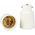 Miniatyrbild 1 av 5: 2-pack - B22 till E27 Sockeladapter - Konverterar Lampbas till Skruv