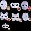 Pikkukuva 1 / 5: 7 kpl Halloween-naamioita muovista askarteluun ja maalaamiseen