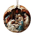 Miniatyrbild 1 av 4: Handgjord Julkrubba Ornament i Akryl Detaljerad Julkrubba Hängande Ornament för att Lägga till Julstämning i Ditt Hem 9