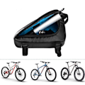 Miniatyrbillede 3 af 5: Cykel Trekant Ramme Taske, Vandtæt Cykelsadeltaske Bicycl