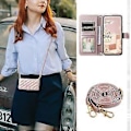 Miniatyrbild 5 av 5: För Samsung Galaxy A32 4G (EU Version) Crossbody Mobilskal Rombleder Plånboksfodral Style C