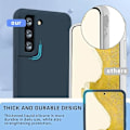 Miniatyrbillede 2 af 4: Midnatsblå, silikoneetui til Samsung Galaxy S22, tyndt, blødt,