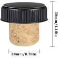 Pikkukuva 2 / 5: 10 kappaleen erä viinikorkkeja Bouchon Cork askarteluun, koristeluun natu