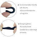 Miniatyrbillede 5 af 5: (7 par sort) 14 stk. briller Anti-slip silikone øreklips, glas