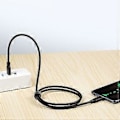 Pikkukuva 4 / 5: Uros USB 3.2 - uros USB C -kaapeli nopeaan tiedonsiirtoon ja pikalataukseen, 10 Gbps siirtonopeus, 3A 60W latauskaapeli 5m
