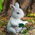 Miniatyrbild 5 av 5: Påsk Söt Simulerad Läsningsprydnad Gray