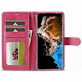 Miniatyrbillede 2 af 5: LC.IMEEKE Etui til Samsung Galaxy S24+ Kalveskindsstruktur Læder Stand Telefon Beskyttelsescover Style D
