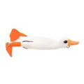 Miniatyrbild 1 av 5: Ankfiskedrag Fiskekrokar Tillbehör Swimbait Flipper Trollingdrag Fiskedrag för Bass Gös Rödfisk (Vit) White
