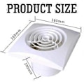 Miniatyrbillede 4 af 5: 100mm Ventilator Badeværelse - Aftræksventilator til Væg og Loft