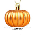Pikkukuva 2 / 5: Halloween-kummitusjuhlan kurpitsariipus joulupallokoriste palloriipus painettu mattavärinen pallo 12 kpl Orange