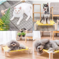 Miniatyrbilde 5 av 5: 1 sett (blå) heltre lerret kjæledyrseng hund seng katt seng firkant