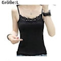 Miniatyrbillede 1 af 4: 1 stk.-blonde camisole-sort (style700)