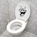 Miniatyrbild 4 av 5: 1 st rolig ansikte WC toalett dekal väggmålning konstdekor rolig badrum
