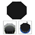 Miniatyrbild 5 av 5: Trampolinskydd Solskydd Trampolin Rivsäker för 8 Stolpar Rund Trampolin Svart Tak Trampolin Markis (12ft) 12ft