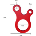 Miniatyrbillede 2 af 5: 12 stk. rebstrammere, 3 hullers aluminiumlegering guyline teltline