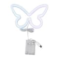 Pikkukuva 1 / 5: Neonperhosvalo Vaaleanpunainen Sininen Neonkyltti LED Neonseinävalo USB- tai Paristokäyttöinen Häihin Juhliin Baariin