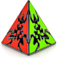 Miniatyrbilde 1 av 5: QY Toys 3x3 Pyraminx Gear Cube 3x3x3 Pyramid Speed ??Magic 3D Tri