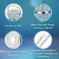 Miniatyrbillede 4 af 5: Diamant Vandflaske Bling Rhinestone Rustfrit Stål Termoflaske AB