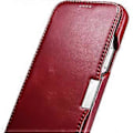 Pikkukuva 4 / 5: Nahkainen Folio-kotelo iPhone 12:lle - Vintage-tyyli, aito nahka, taittuva folio-suunnittelu, magneettinen sulkeminen - punainen