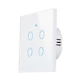 Miniatyrbild 4 av 5: 2/3/4-vägs Smart Strömbrytare Tuya Touch App-kontroll INGEN Noll-ledare Krävs white 1Gang
