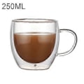 Pikkukuva 1 / 2: Kaksiseinäiset eristetyt lasit Espresso-mukit Borosilikaattilasikupit 250ml