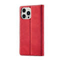 Miniatyrbillede 3 af 5: LC.IMEEKE Magnetisk PU + TPU Etui til iPhone 13 Pro Red